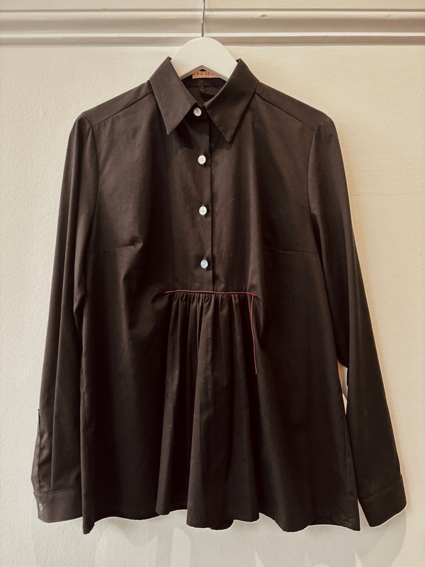 UTILITY SHIRT: COTTON TWILL - BLACK