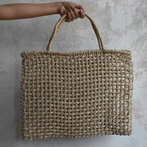 FLAT MACRAME SHOPPER